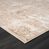 Alistaire Beige/Ivory Abstract Transitional High-Low Area Rug, 2' X 3'