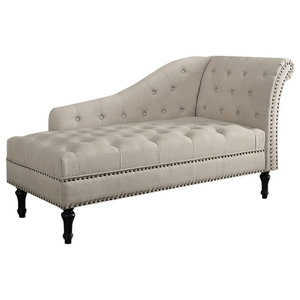 vidaXL Chesterfield Chaise Lounge Daybed Button Tufted Chair Faux Leather