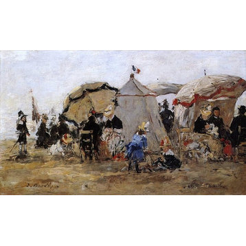 Eugene-Louis Boudin Woman and Children on the Beach at Trouville Wall Decal