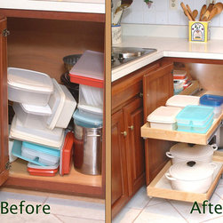 Blind Corner Cabinet Solution - Kitchen Drawer Organizers