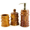 Multi Onyx 3-Piece Attractive Bathroom Accessory Set of Bengal Collection
