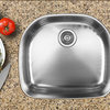 Ukinox D537.8 Undermount Single Bowl Stainless Steel Kitchen Sink