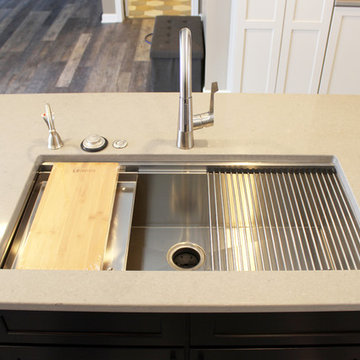 Waypoint Painted Harbor Cabinets and Lenova