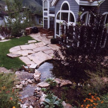 Hillside Waterfall and Pond