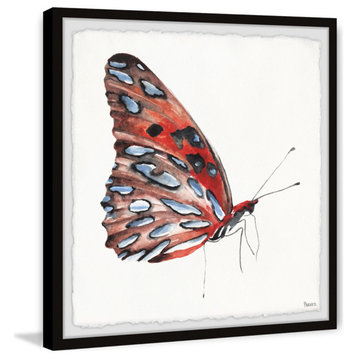 "Tiger Butterfly" Framed Painting Print, 18"x18"