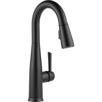 Delta Essa Pull-Down Bar/Prep Faucet With Touch2O Technology, Matte Black