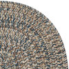 Colonial Mills Carrington Tweed Braided Area Rug, Navy & Tan, 2x11
