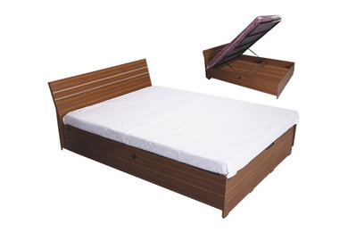 Buy Denver Wooden Bed |Buy double cot with storage |spacecrafts