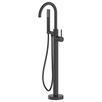 Jacuzzi PT95 Jacuzzi Floor Mounted Tub Filler - Matte Black