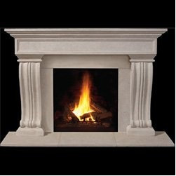 Rowan Stone Fireplace Mantel - Indoor Fireplaces