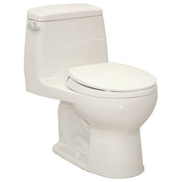 16.5"x27.13 Traditional Vitreous China 1-Piece Toilet