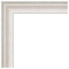 Trio White Wash Silver Beveled Wall Mirror - 24.5 x 24.5 in.