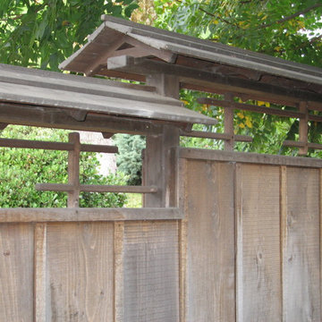 Japanese Garden Around Koi Pond