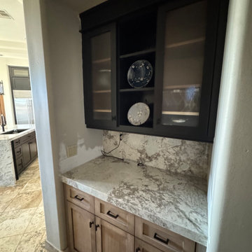 Two Tone Kitchen Reface and Partial Build