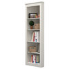 Inval 71" 5 Shelf Engineered Wood Corner Bookcase in Washed Oak