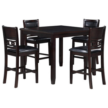 5-Piece Dining Table with Four Chairs