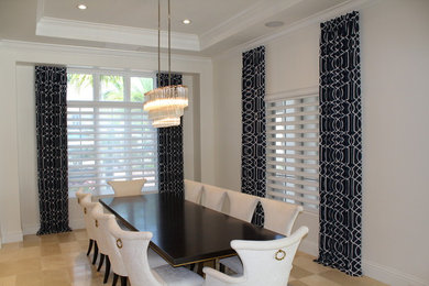 Design ideas for a contemporary dining room in Portland Maine.