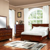 New Classic Furniture Tamarack Queen Bed in Brown Cherry