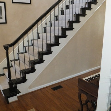 Iron Spindles - Antique Nickle, New Custom Wood End Caps and Wall Caps