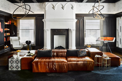 This is an example of an eclectic living room in San Francisco.