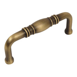 Cosmas - Cosmas 4313BAB Brushed Antique Brass Cabinet Pull - Cabinet And Drawer Handle Pulls