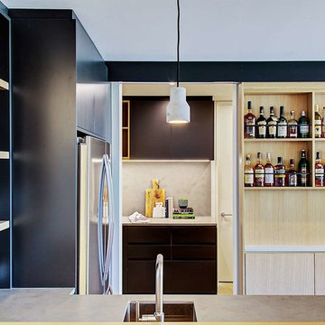 NYC style Secret Kitchen slash Wet Bar