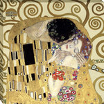 Tangletown Fine Art - "The Kiss" By Gustav Klimt, Giclee Print on Gallery Wrap Canvas, Ready to Hang - Austrian painter Gustav Klimt was one of the most prominent members of the Vienna Secession movement. Noted for his paintings, murals, sketches, and other objets d'art; Klimt's primary subject was the female body. In addition to his figurative works, which include allegories and portraits, he painted landscapes. Wall art by Gustav Klimt adds a unique perspective to any room decor. 1.5inch Deep Gallery Wrap Canvas.Printed on a 12 color Giclee printer for a deep rich color gamut.  Thick 290gsm cotton canvas will not sag or drape. Stretched over a kiln dried - finger jointed frame that will not warp. Wire hanger for easy hanging.