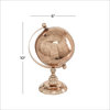 Traditional Rose Gold Aluminum Metal Globe 67799