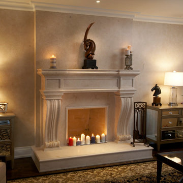 Mantels with overmantels by Omega Mantels