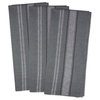DII Gray Chambray French Stripe Woven Dishtowel, Set of 3