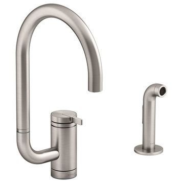 Kohler K-28272 Components 1.5 GPM 1 Hole Kitchen Faucet - Vibrant Stainless