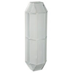 Besa Lighting - Besa Lighting 304604 Prismo 16 - 16" 14W 2 LED Outdoor Wall Sconce - Prismo 16 features clear glass with frosted panels that cross the traditional/contemporary divide. Use indoors or out. This semi-translucent blown glass is contemporary yet timeless, and will suit any classic or modern decor. The glass has an overall frosted finish, with stylish clear accents that set this decor apart. When lit, the clear portion shimmers and sparkles with the accents from the light source, while the frosted portion offers a soft, pleasing glow. This blown glass combination is handcrafted by a skilled artisan, utilizing century-old techniques passed down from generation to generation.   Mounting Direction: Horizontal/Vertical  Dimable: TRUE  Color Temperature:   Lumens: 500  CRI: +  Rated Life: 0 HoursPrismo 16 16" 14W 2 LED Outdoor Wall Sconce Frost/Clear *UL: Suitable for wet locations*Energy Star Qualified: n/a  *ADA Certified: n/a  *Number of Lights: Lamp: 2-*Wattage:60w A19 Medium base bulb(s) *Bulb Included:No *Bulb Type:A19 Medium base *Finish Type:Frost/Clear