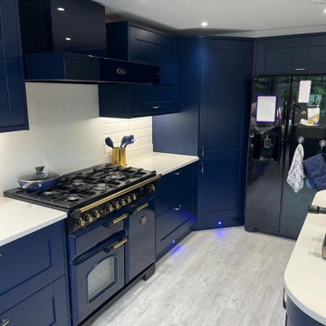 Classic Blue Kitchen in Epsom Downs