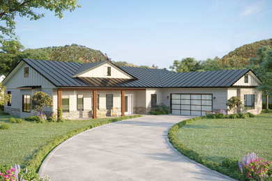 Inspiration for a farmhouse home design remodel in Other