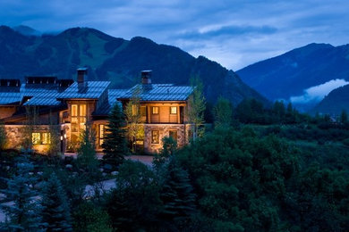 Contemporary exterior home idea in Denver