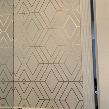 Wallpaper installation Laundry Room in Woodlands