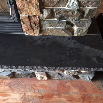 Black Limestone Hearth
