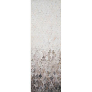 Printed Maddox Area Rug by Loloi II, Sand and Taupe, Sand/Taupe, 2'6"x7'6"