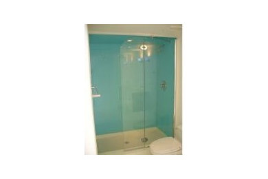 Backpainted Glass Shower Walls