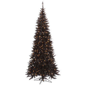 Vickerman Black Fir Slim Artificial Christmas Tree