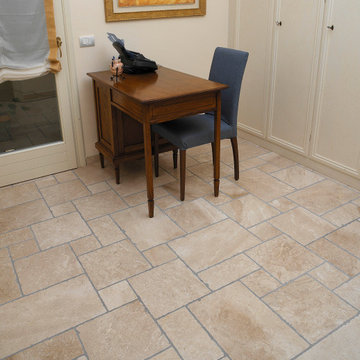 Natural stone French pattern - Opus romamun in marmo anticato
