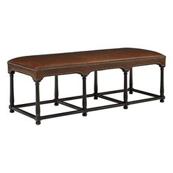 Hickory Chair Ottomans and Benches - Indoor Benches
