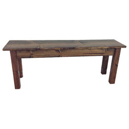 Rustic Dining Benches by Ezekiel & Stearns