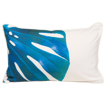 Canvas  Outdoor Pillows, 16x24, Blue Monster