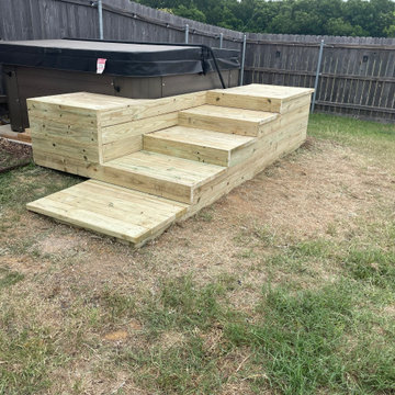 Custom Hot Tub Steps