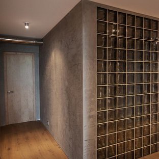 Bäder mit Kiesel-Bodenfliesen und Beton-Waschbecken/Waschtisch Ideen