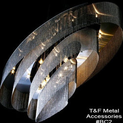 Metal Bead chain chandelier - Lighting