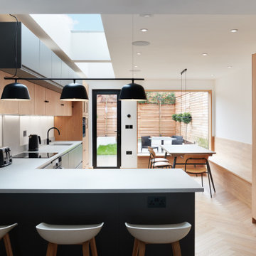 Oak & Grey Kitchen Extension Walthamstow