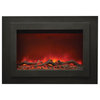 Zero Clearance Electric Fireplace with Surround, 33"