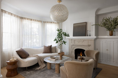 Transitional living room photo in San Francisco